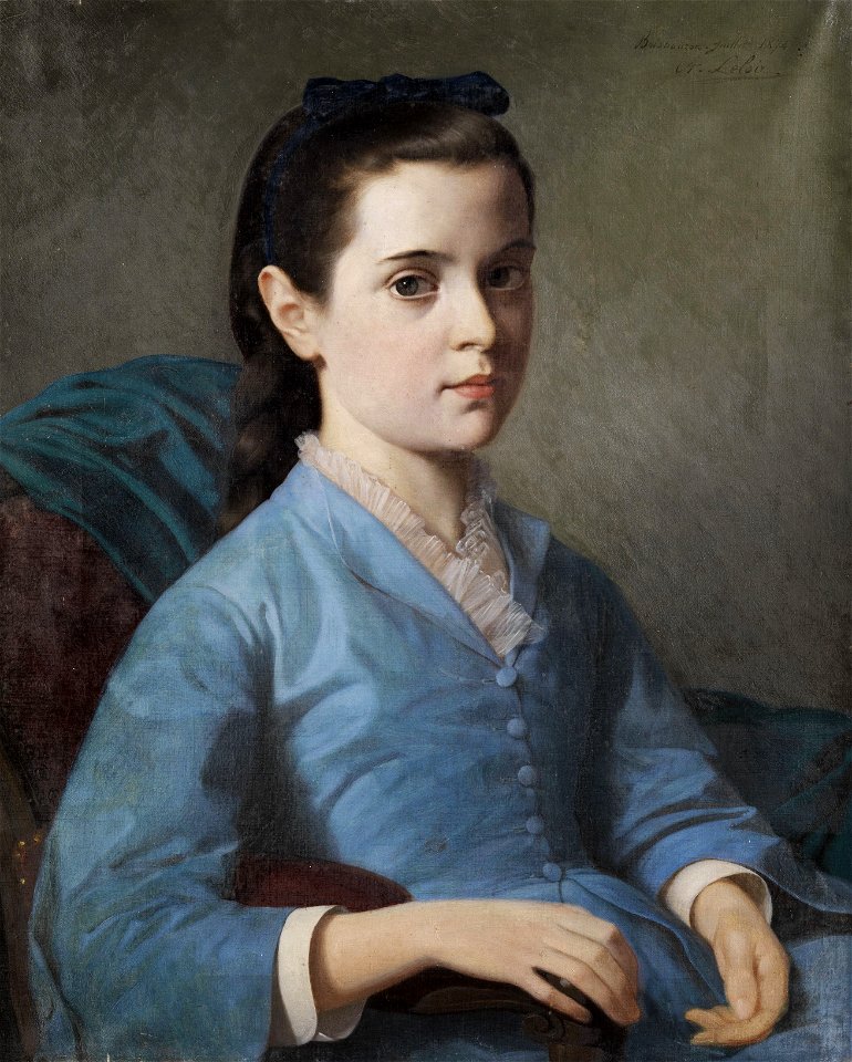 Alexandre-Louis Leloir Bildnis eines Mädchens 1874