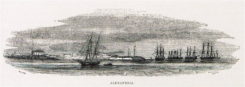 Alexandria - Allan John H - 1843. Free illustration for personal and commercial use.