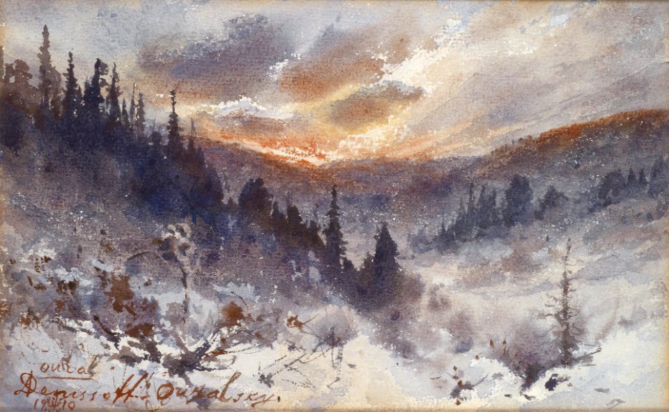 Alexei Kuzmich Denisov-Uralsky Der Ural 1910