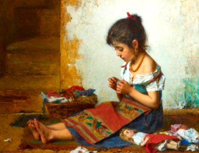 Alexei Harlamov - The Little Seamstress