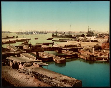 Alexandrie, le port et les écluses LCCN2017657128