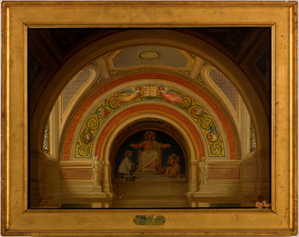 Alexandre-Dominique Denuelle - Esquisse pour l'église Saint-François-Xavier , Le Christ lumière des nations - PPP4564 - Musée des Beaux-Arts de la ville de Paris