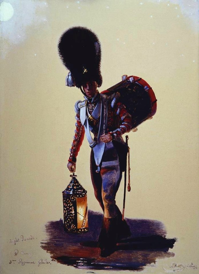 Alexandre-Jean Dubois Drahonet (1791-1834) - Drummer William Cann (b. 1810), Scots Fusilier Guards - RCIN 406935 - Royal Collection