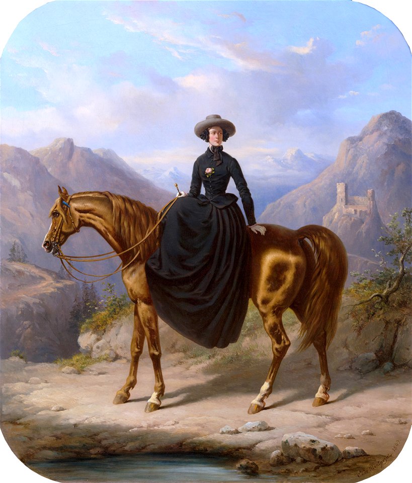 Alexandrine Tinne, by Henri Auguste d'Ainecy Montpezat