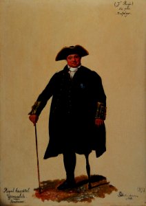 Alexandre-Jean Dubois Drahonet (1791-1834) - Pensioner Joseph Burgin (b. 1780), Royal Hospital Greenwich - RCIN 407014 - Royal Collection