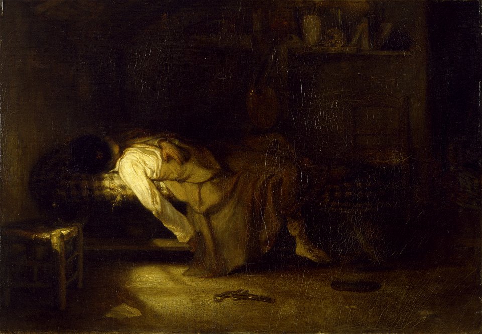 Alexandre-Gabriel Decamps - The Suicide - Walters 3742