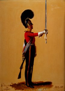 Alexandre-Jean Dubois Drahonet (1791-1834) - Private William Cooper (b. 1811), 6th (Inniskilling) Dragoons - RCIN 407016 - Royal Collection