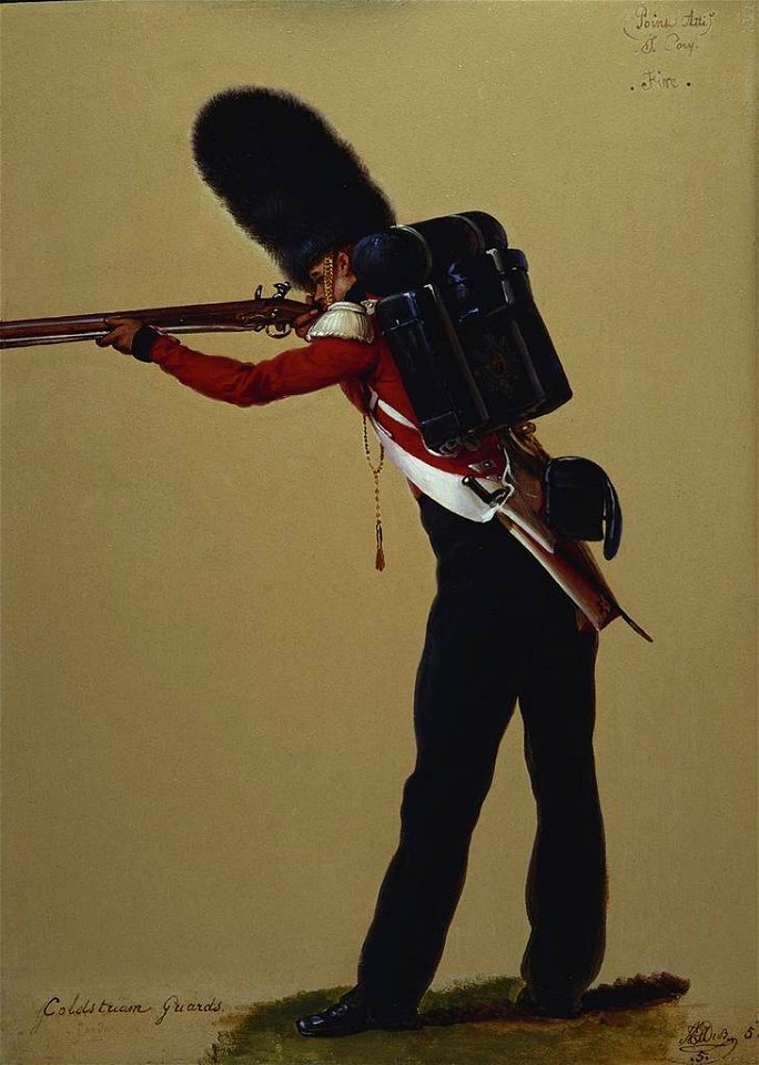 Alexandre-Jean Dubois Drahonet (1791-1834) - Corporal Jonathan Cory (b. 1801), Coldstream Guards - RCIN 406927 - Royal Collection