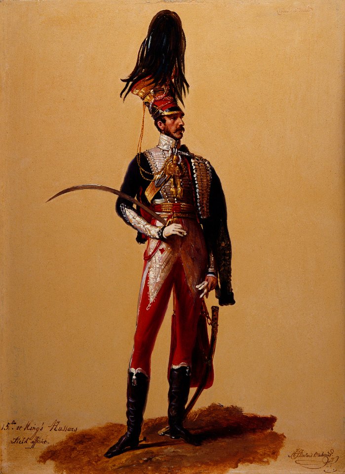 Alexandre-Jean Dubois Drahonet (1791-1834) - Lieutenant-Colonel Charles Routledge O'Donnell (1796-1870), 15th (The King's) Hussars - RCIN 407032 - Royal Collection