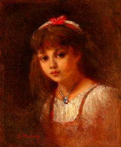 Alexei Harlamov - Young Girl with Rock Crystal Jewellery