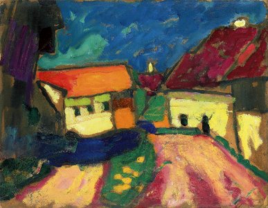 Alexej von Jawlensky - Landschaftstudie - Dorfstrasse