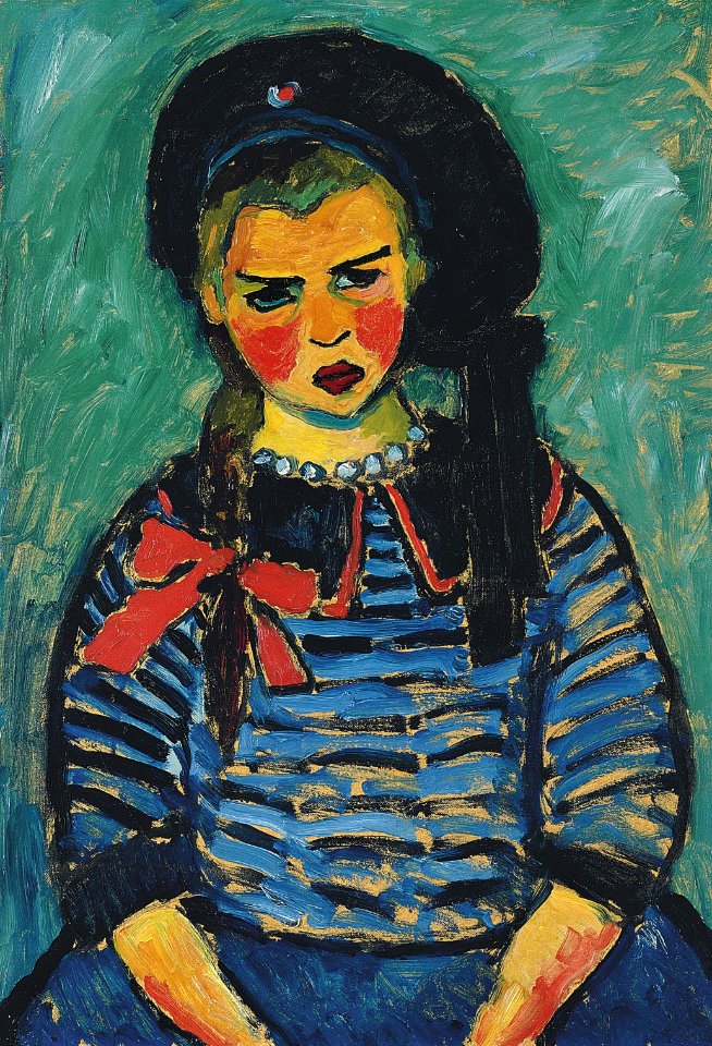 Alexej von Jawlensky - Mädchen mit roter Schleife
