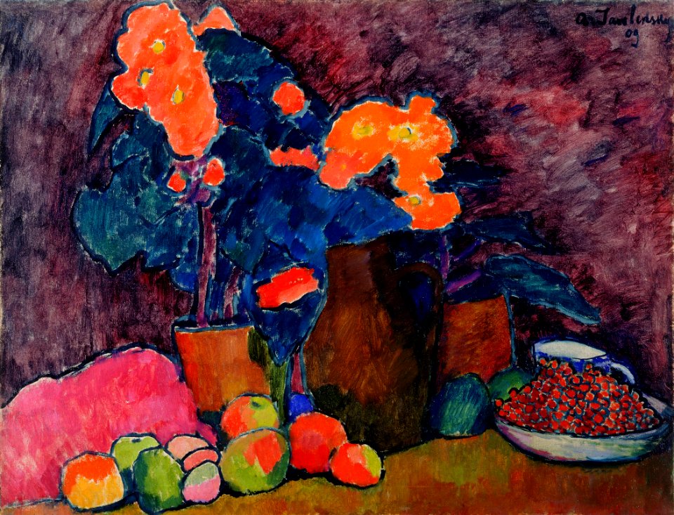 Alexej von Jawlensky - Cvetje, sadje in vrč