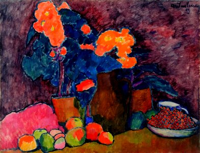 Alexej von Jawlensky - Cvetje, sadje in vrč