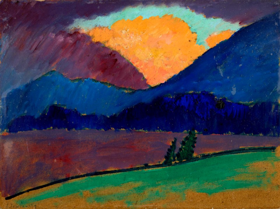 Alexej von Jawlensky - Sommerabend in Murnau - G 13109 - Lenbachhaus