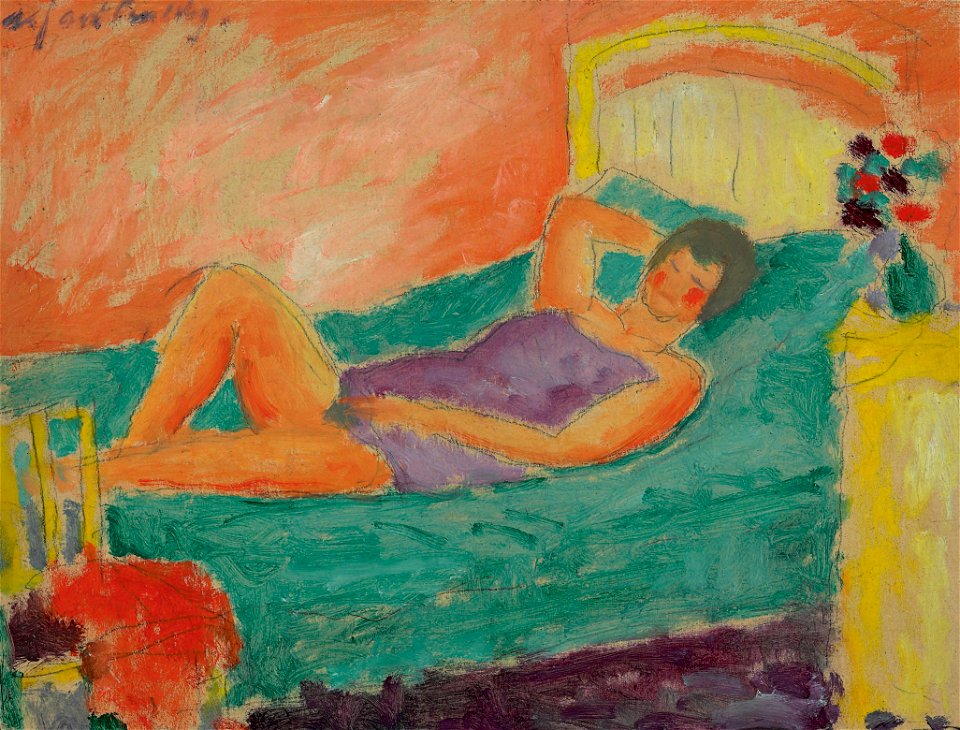 Alexej von Jawlensky Liegendes Mädchen c1917