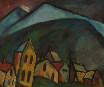 Alexej von Jawlensky - Berglandschaft mit Häusern