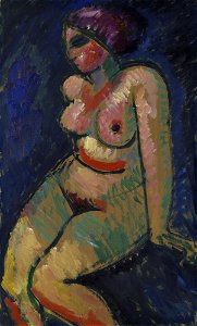 Alexej von Jawlensky - Sitzender weiblicher Akt - G 12476 - Lenbachhaus