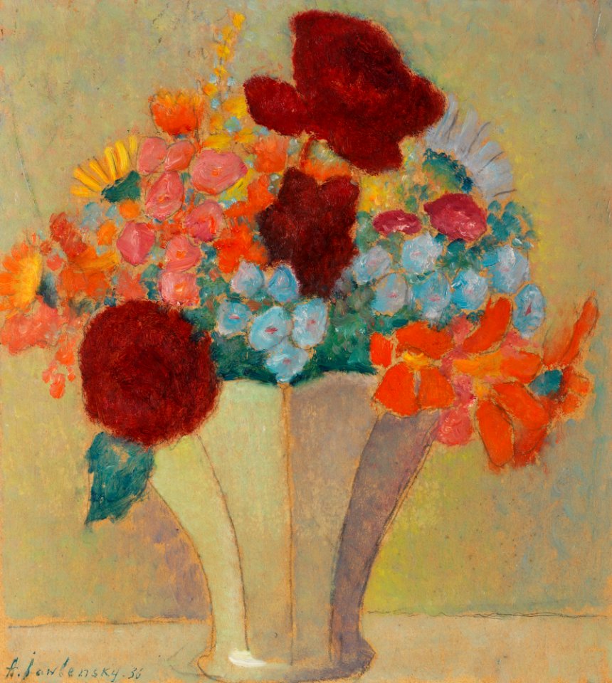 Alexej von Jawlensky Grosses Stillleben Helles Bouquet 1936