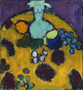 Alexej von Jawlensky - Stilleben mit gestickter Decke