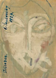 Alexej von Jawlensky Mystischer Kopf unvollendet c1917-1918
