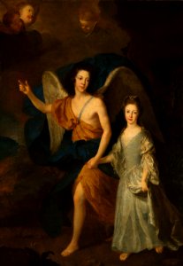 Alexis-Simon Belle (1674-1734) - Prince James Francis Edward Stuart with his sister, Princess Louisa Maria Theresa - RCIN 401175 - Royal Collection