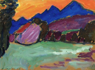 Alexej von Jawlensky - Roter Abend - Blaue Berge