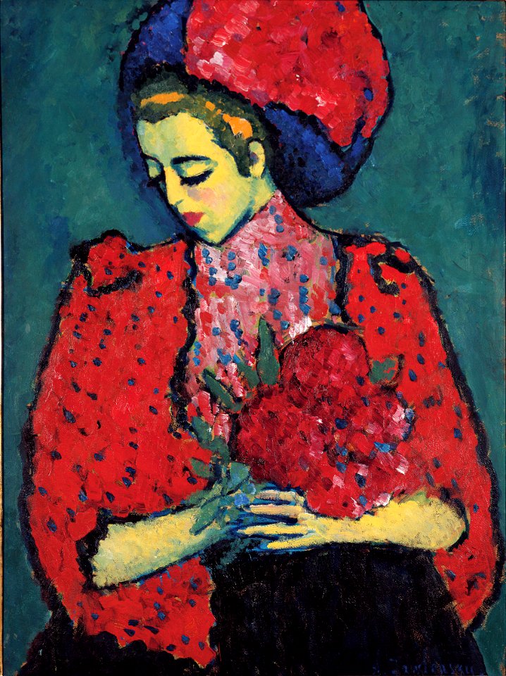 Alexej von Jawlensky - Junge Frau mit Paeonien