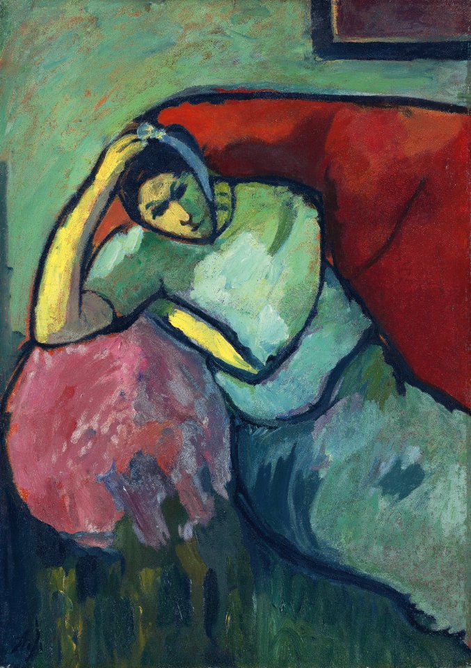 Alexej von Jawlensky - Sitzende Frau