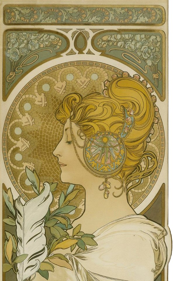 Alfons Mucha La Plume 1899