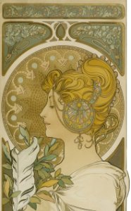 Alfons Mucha La Plume 1899
