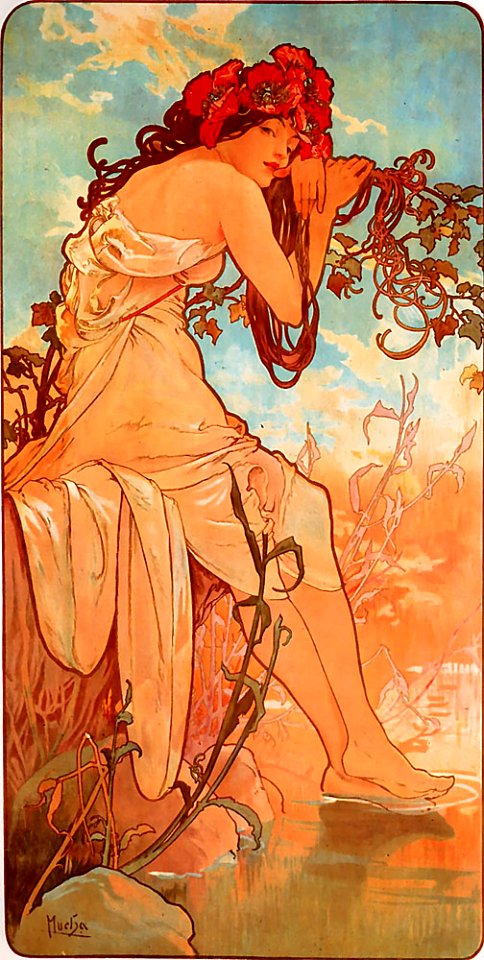 Alfons Mucha - 1896 - Summer