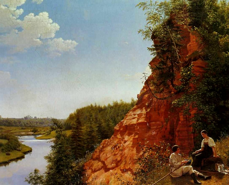 Alexey Tyranov. View of the River Tosno. 1827 (GRM)