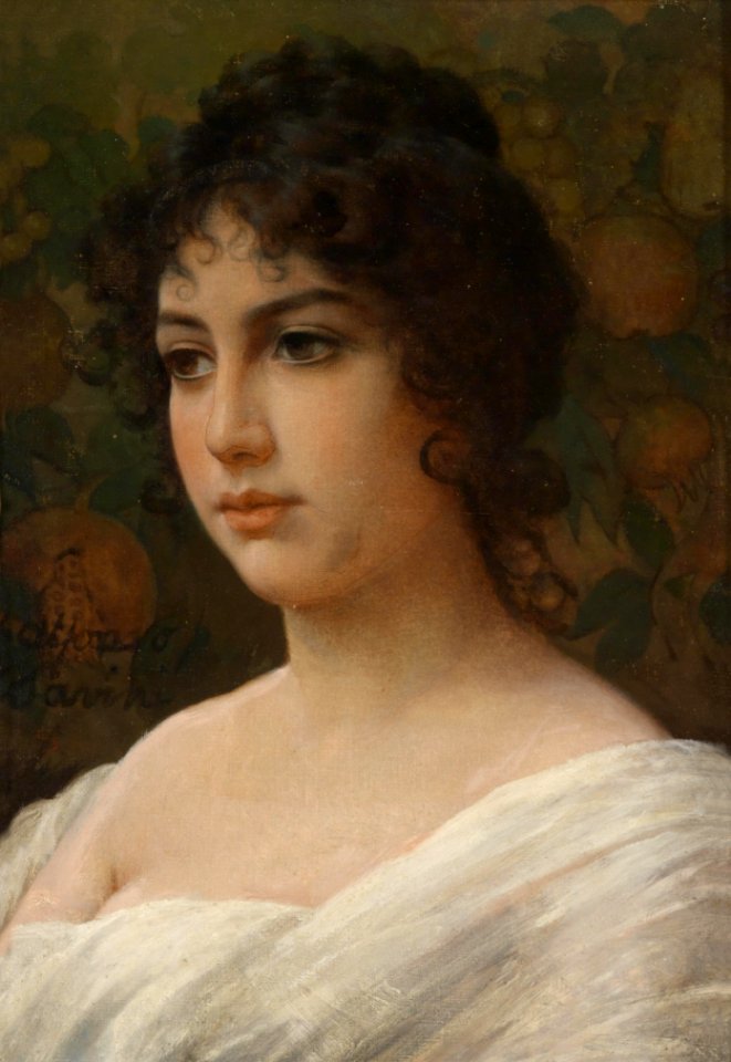 Alfonso Savini Mädchenportrait