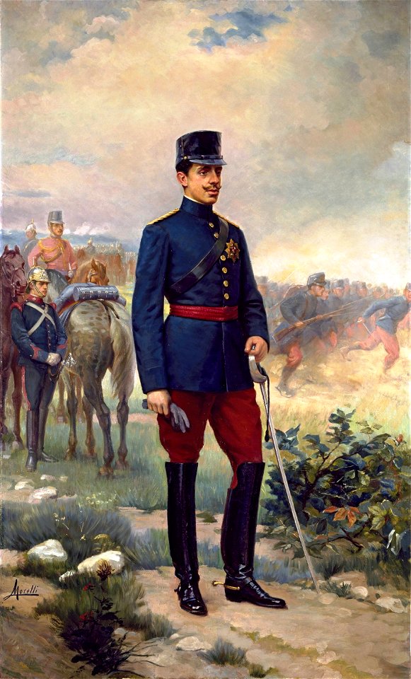 Alfonso XIII con uniforme de campaña (Museo del Prado)