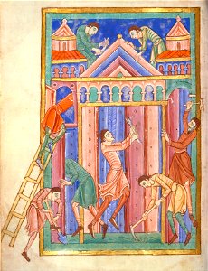 Alexis Master - Thieves Breaking into the Burial Church of St. Edmund - Google Art Project