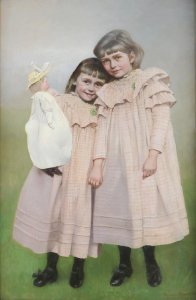 Alfons Sporrer Geschwister mit Puppe 1895