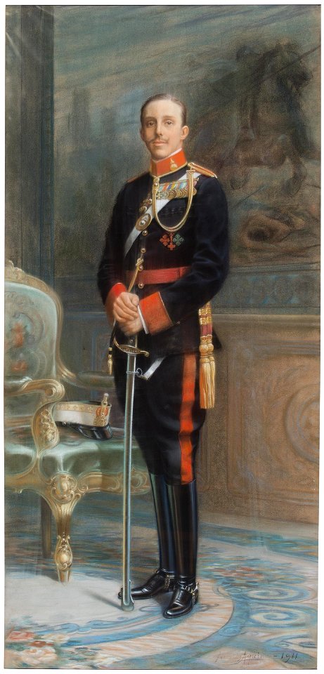 Alfonso XIII con uniforme de militar (Museo del Prado)