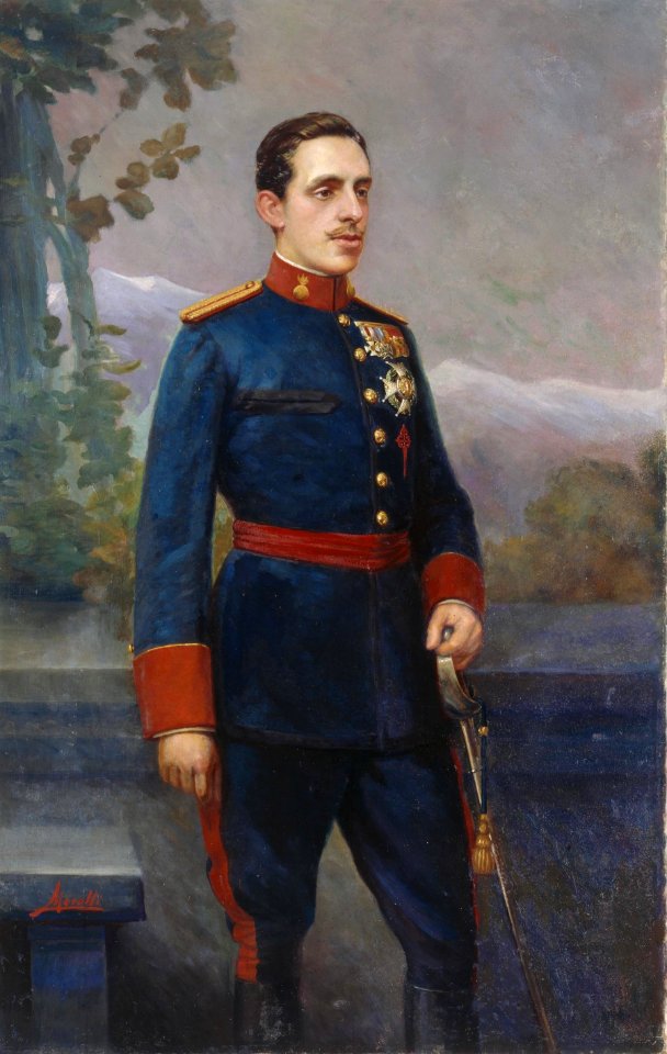 Alfonso XIII, con uniforme de capitán general de Artillería (Museo del Prado)
