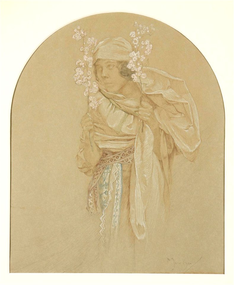 Alfons Mucha Allegorie des Frühlings