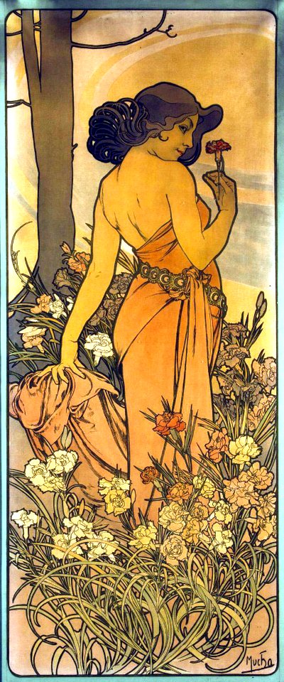 Alfons Mucha Nelke 1898