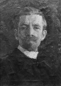 Alfred Bergström (1869-1930), konstnär, professor, gift med Augusta Katarina Charlotte Gyllensvaan - Nationalmuseum - 39415