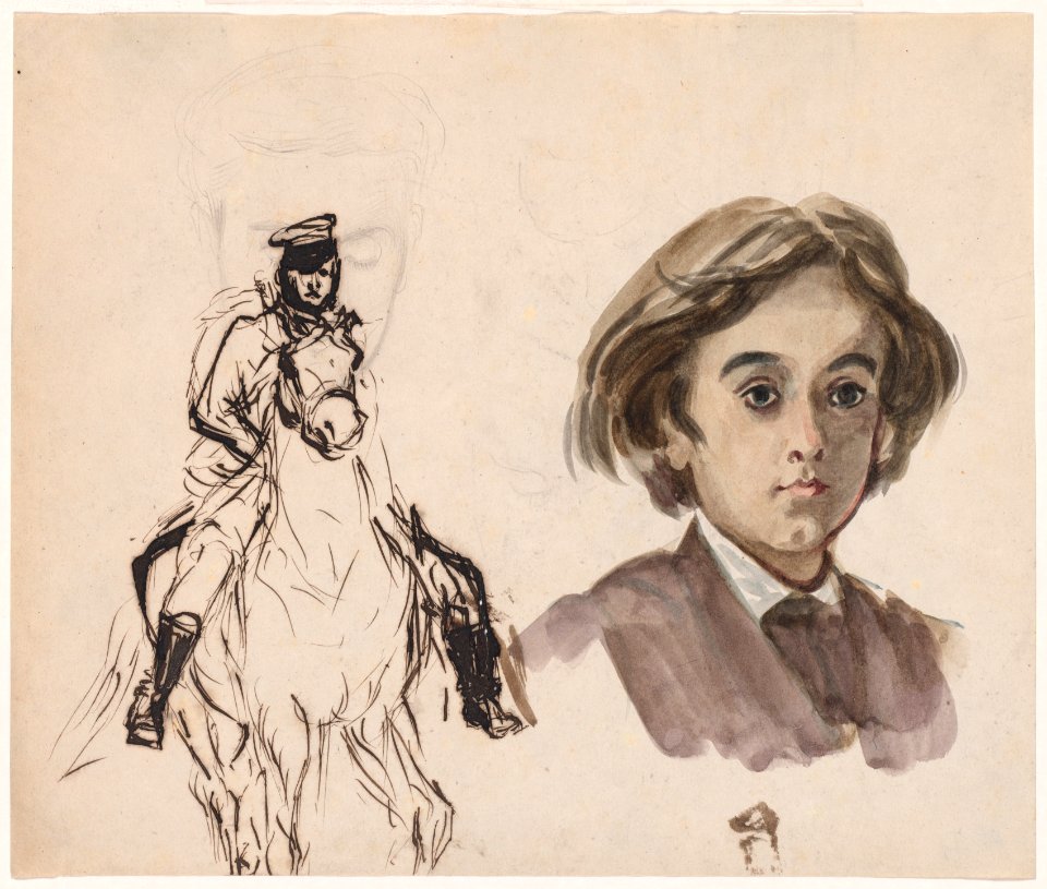 Alfred Dehodencq (French, 1822-1882) - Study Sheet - 2018.1060 - Cleveland Museum of Art