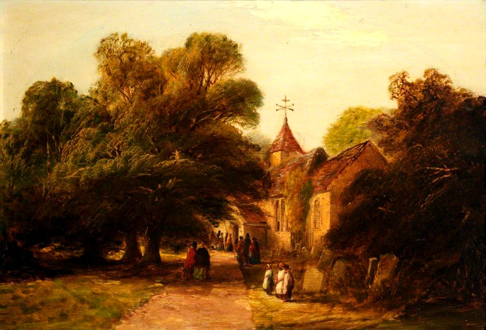 Alfred Clint (1807-1883) - The Village Church - 1247218 - National Trust
