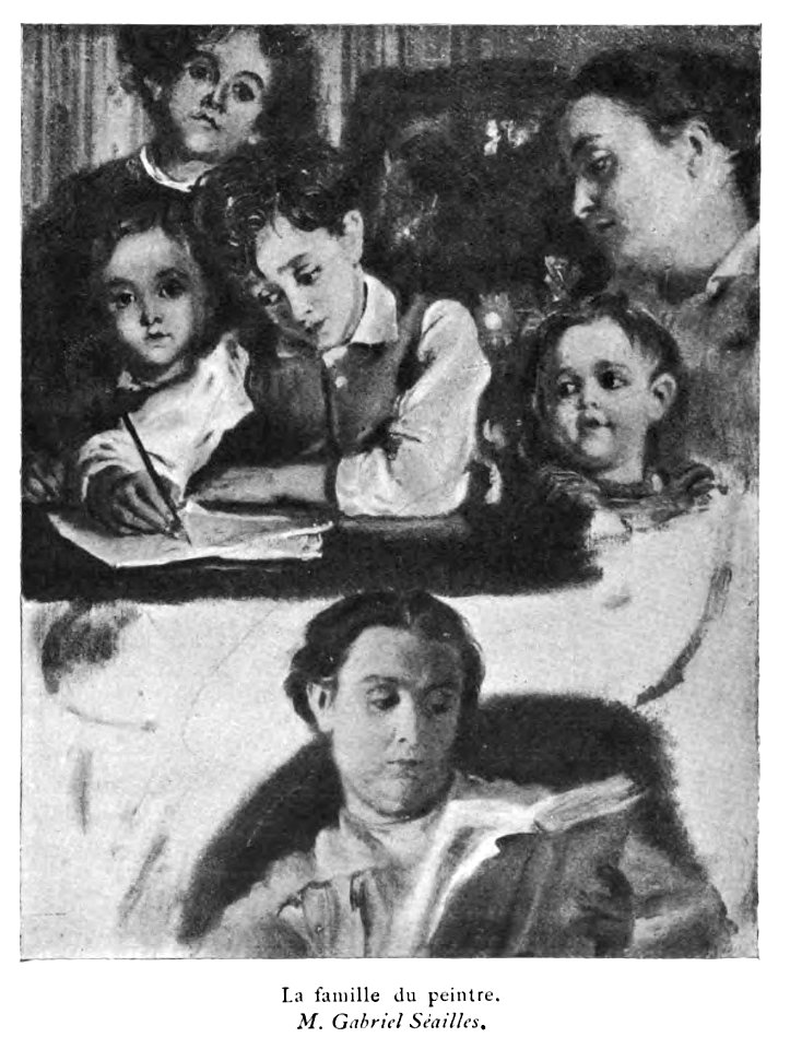 Alfred Dehodencq, portrait of his wife and children