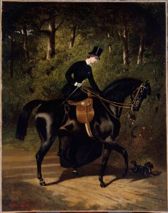 Alfred de Dreux - L'écuyère Kippler sur sa jument noire - PPP676 - Musée des Beaux-Arts de la ville de Paris