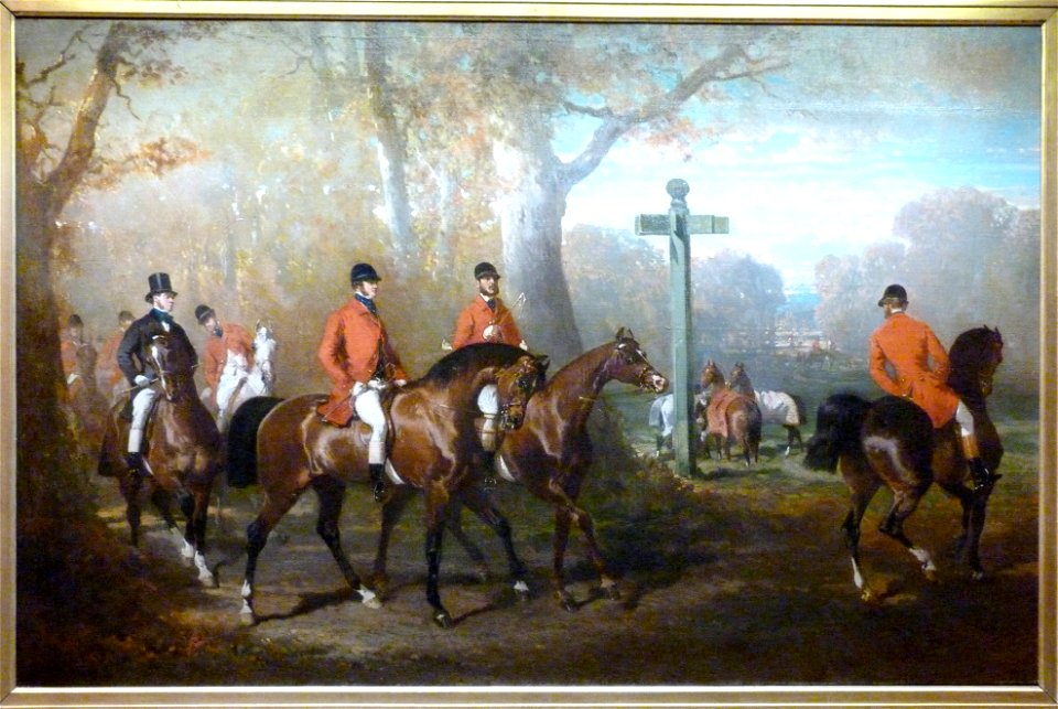 Alfred de Dreux départ à la chasse