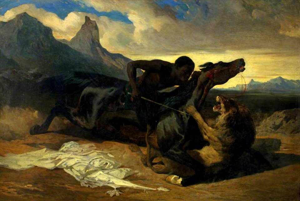 Alfred Dedreux (1810-1860) - The Combat - K2950 - Bristol City Museum and Art Gallery
