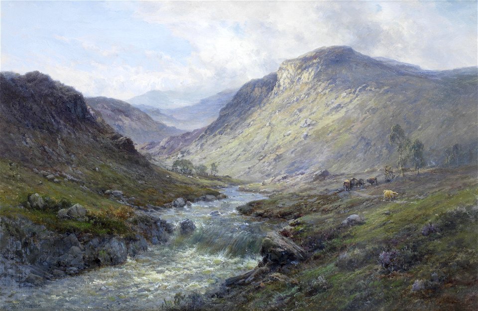 Alfred de Bréanski sr A Perthshire river Near Callender 02