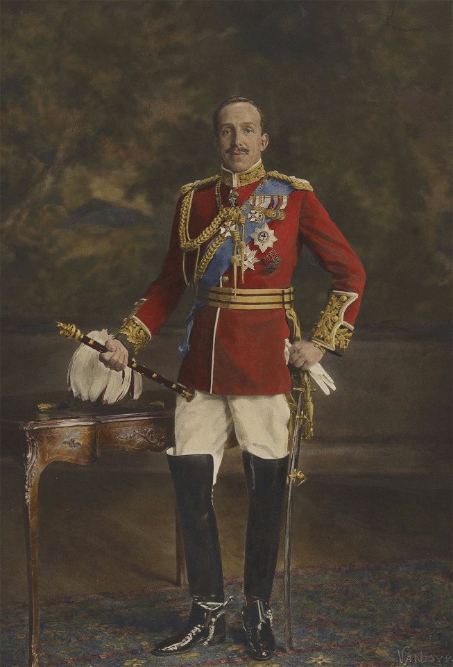 Alfonso XIII in uniform of a British Field Marshall